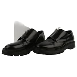 Scarpe Derby in pelle nera con zip - Sandro