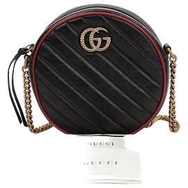Gucci Borsa a tracolla GG Marmont Mini Round
