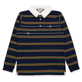 Maglietta a maniche lunghe a righe per bambini (Navy) - Gucci