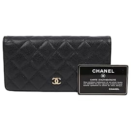 Portafoglio lungo classico con patta intramontabile - Chanel