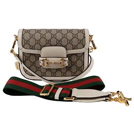 Gucci Mini bolso de hombro Horsebit Blanco