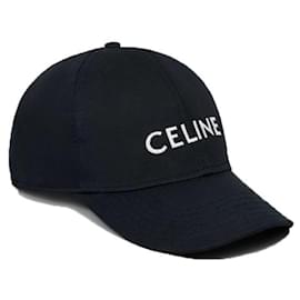 Cappellino con Logo Ricamato Nero - Céline
