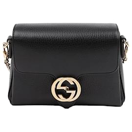 Gucci Mini borsa a tracolla con catena intrecciata Nera