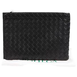 Bottega Veneta Pochette con mezza zip Intrecciato