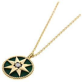 Christian Dior Dior Rose des Vents Collana Lunga Medium Diamante Malachite