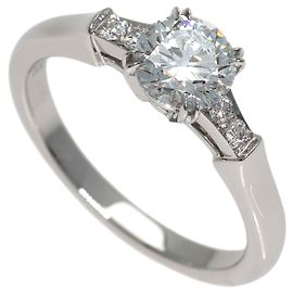 Harry Winston Platin Ring mit Trist Diamant Rundschliff