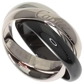 Cartier Trinity Ring aus schwarzer Keramik