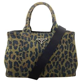 Borsa 2-Way Prada Canapa Mini Leopard Print