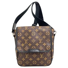 Borsa a Spalla Louis Vuitton M56717 Bass PM Monogram Macassar
