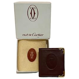 Cartier Must de Cartier Brown Leather Photo Holder