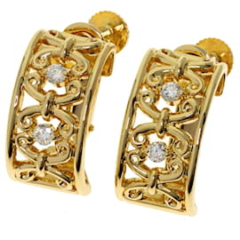 Orecchini a clip 4P Diamond di Celine in oro giallo 18K - Céline