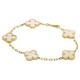 Van Cleef & Arpels Vintage Alhambra Armband aus Muschelschale