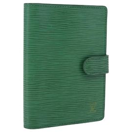 LOUIS VUITTON Epi Agenda PM Day Planner Cover Green R20054 LV Auth 192132