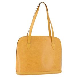 LOUIS VUITTON Epi Lussac Schultertasche Gelb M52289 LV Auth 192053