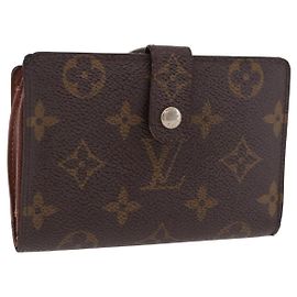 LOUIS VUITTON Monogram Porte Monnaie Billets Viennois Wallet M61663 Auth bs36125