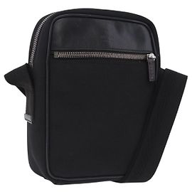 Sac à bandoulière GUCCI en toile noir argent 101680 Auth bs36230