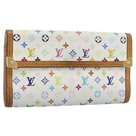 LOUIS VUITTON Monogram Multicolor Porte Tresor International M92659 Auth 192950