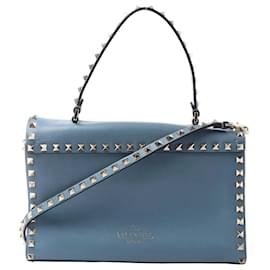 Sac 2Way Rockstud Valentino en bleu - Valentino Garavani