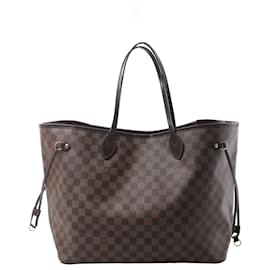Borsa a tracolla Louis Vuitton Neverfull GM Damier Ebene Marrone N51106
