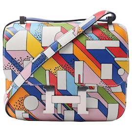 Borsa a tracolla Hermes Constance 3 24 On A Summer Day in pelle Veau Swift multicolore A:2017 - Hermès
