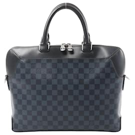 Louis Vuitton Oliver Damier Cobalt Handbag in Black x Navy Blue N51199