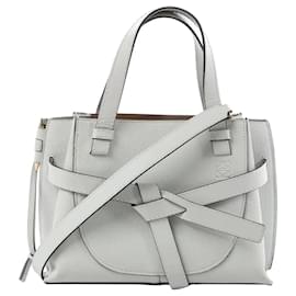Borsa a mano 2Way in pelle LOEWE Gate Mini Top Handle in Gray - Loewe
