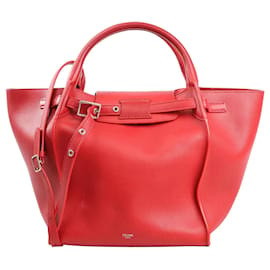 CELINE Big Bag Small Leather 2way Handbag en rojo - Céline