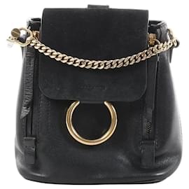 Zaino Chloe Faye in pelle e scamosciato nero - Chloé