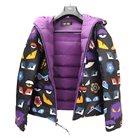 Fendi Purple Puffer Jacket, Size 44