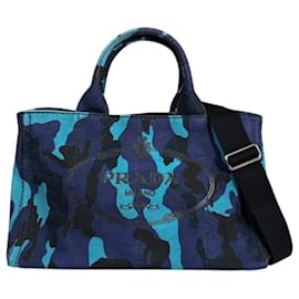 Borsa Tote Prada Camouflage Canapa M a tracolla