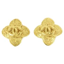 Orecchini a clip dorati Chanel