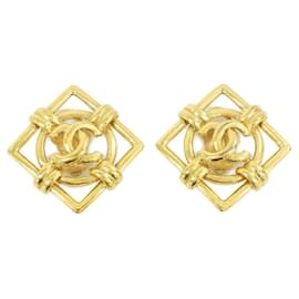 Orecchini a clip dorati Chanel