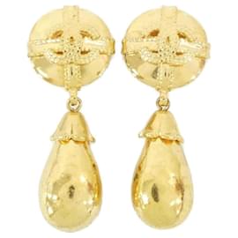 Orecchini a clip dorati Chanel
