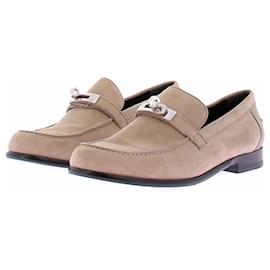 Hermès Mocasines Destin en ante beige