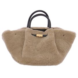 Autre Marque DEMELLIER Woll Tote Bag Beige
