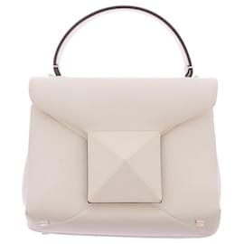 Sac Valentino Garavani One Stud en cuir blanc