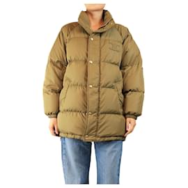 Grüne Oversized-Steppjacke - Größe UK 8 - Céline
