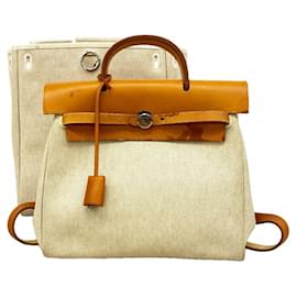 Zaino Hermes Herbag Ad PM in Natural - Hermès