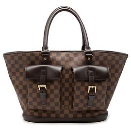 Louis Vuitton Marrone Damier Ebene Manosque GM