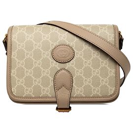 Gucci Beige Mini GG Supreme Interlocking G Crossbody