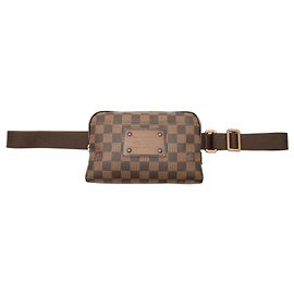 Borsa Brooklyn Louis Vuitton Marrone Damier Ebene