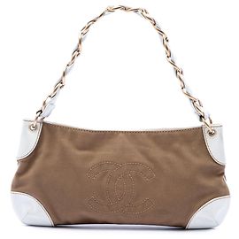 Borsa a tracolla Olsen in tela marrone Chanel
