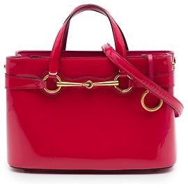 Gucci Pink Patent Bright Bit Satchel