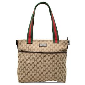 Gucci Satchel Beige GG Canvas Web