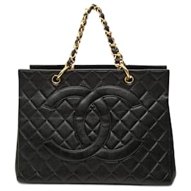Chanel Black Grand CC Caviar Timeless Tote