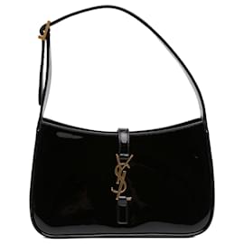 Saint Laurent Mini Le 5 a 7 in vernice nero