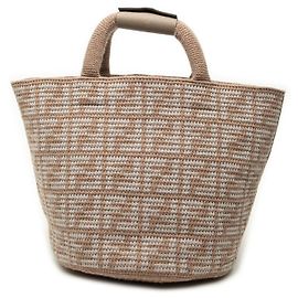 Borsa shopper Fendi Zucca in cashmere beige