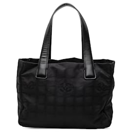 Chanel Black New Travel Line Nylon Tote