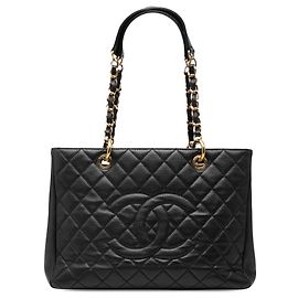 Tote Grand Shopping in Caviar Nero Chanel