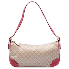Céline Borsa a tracolla Celine in tela rivestita beige Macadam